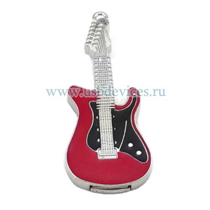 Флешка "Электрогитара" 16Гб красная ― www.usbdevices.ru