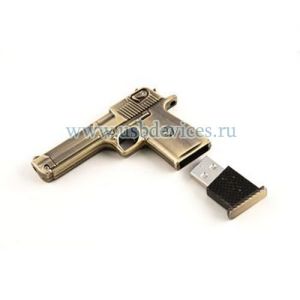 Флешка "Пистолет" 16Гб бронза ― www.usbdevices.ru