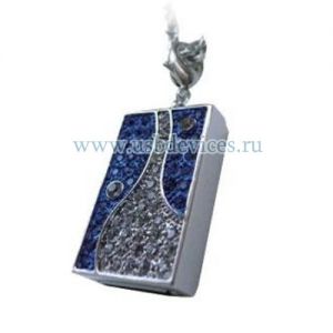 Pretec i-Disk Sparkling 4Gb Blue - ювелирная флешка