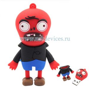 Флешка USB "Зомби" красный 8Гб ― www.usbdevices.ru
